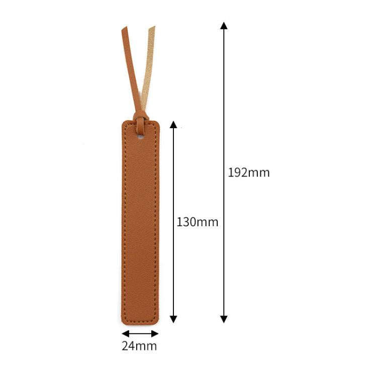 Leather Divider Bookmarks Portable Office Bookmark Holder Reading Divider(Black)