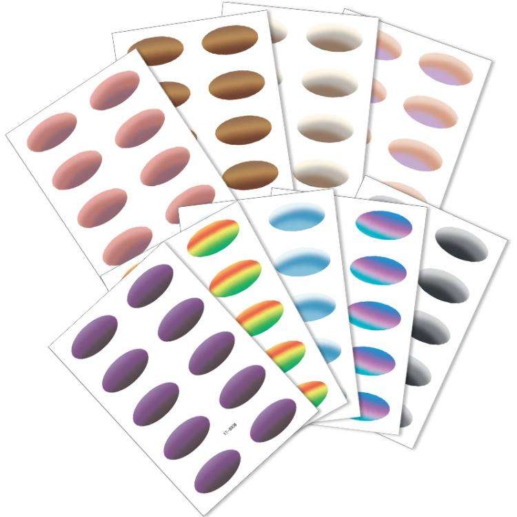 5sheets /Pack Waterproof Eye Shadow Tattoo Stickers Temporary Cosmetic Eye Stickers For Parties, ...