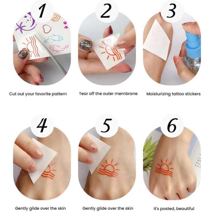 5sheets /Pack Waterproof Eye Shadow Tattoo Stickers Temporary Cosmetic Eye Stickers For Parties, ...
