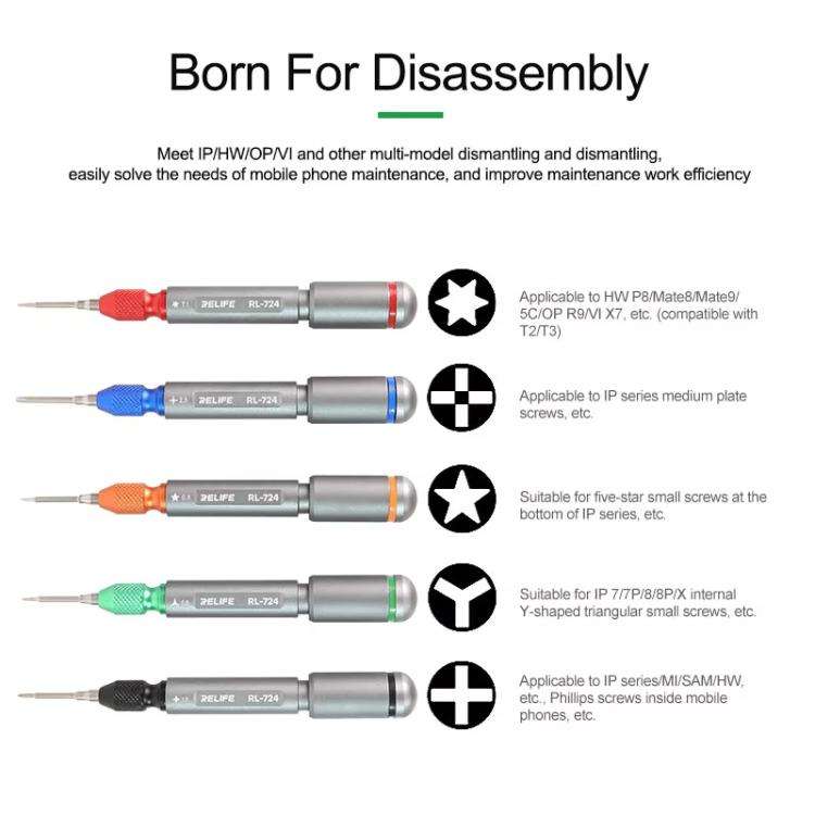 RELIFE RL-724 Y0.6 High Precision Torque Screwdriver For Mobile Phone Repair Disassembly