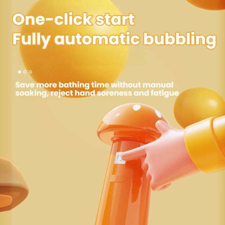 Electric Pet Bath Cleaning Beauty Bubbler(Orange)