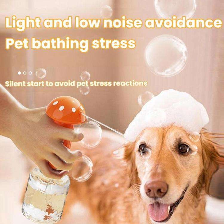 Electric Pet Bath Cleaning Beauty Bubbler(Orange)