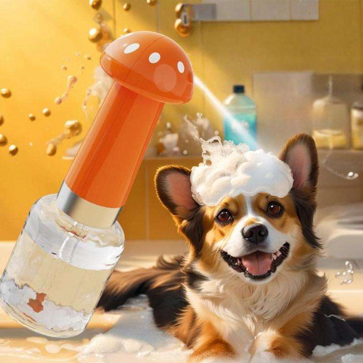 Electric Pet Bath Cleaning Beauty Bubbler(Orange)
