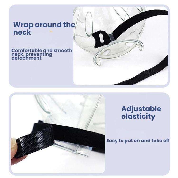 Cat Space Hood Anti-Bite Mouth Cover + Second-Generation Foot Cover, Color: Small Light Green