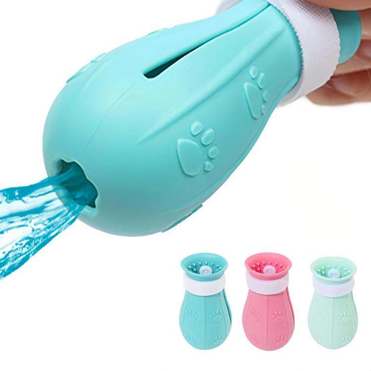 Cat Space Hood Anti-Bite Mouth Cover + Second-Generation Foot Cover, Color: Large Light Blue