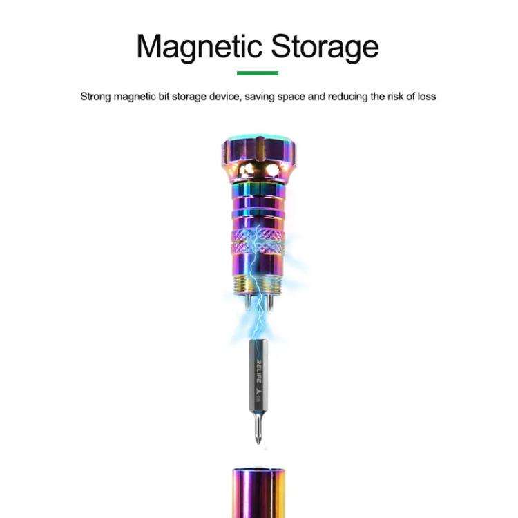 RELIFE RL-723 Torque Self-locking Handle Non-slip Mobile Phone Repair Screwdriver Disassembly Too...