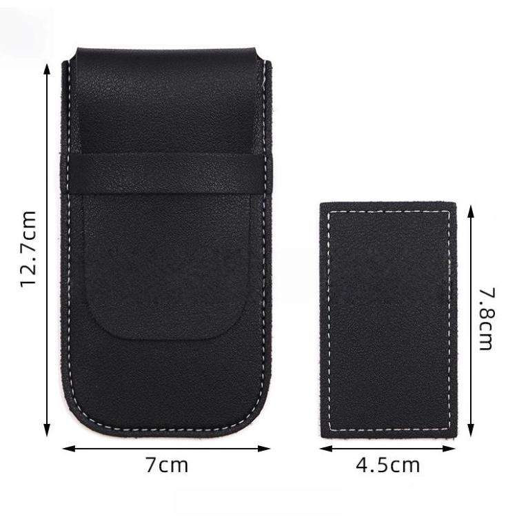 Watch Storage Bag Mechanical Watches Scratch Resistant Leather Case For Travel Storage(Black)