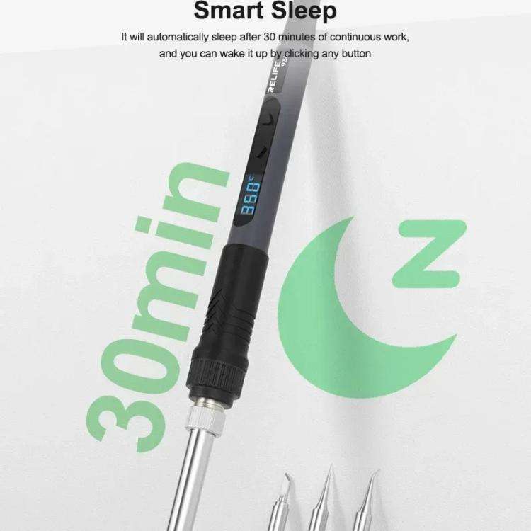 RELIFE 936 90W High Power Internal Heating Smart Digital Display Soldering Iron, US Plug