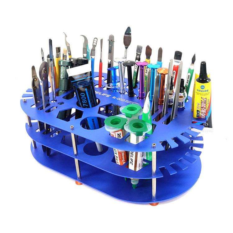 RELIFE RL-001D Multifunctional Repair Storage Box Desktop Screwdriver Display Rack Repair Tool Pe...