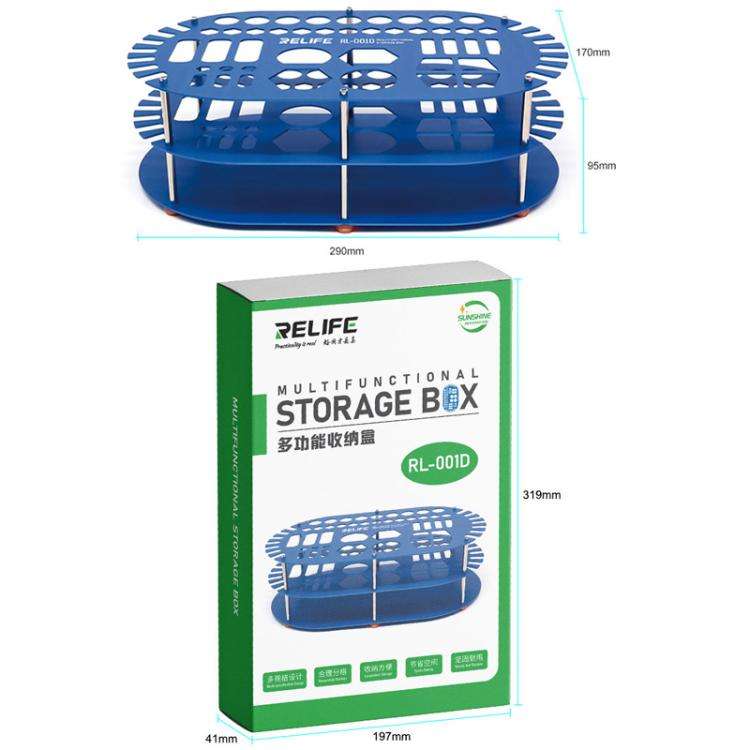 RELIFE RL-001D Multifunctional Repair Storage Box Desktop Screwdriver Display Rack Repair Tool Pe...