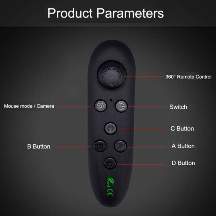 VRPARK Virtual Reality 3D VR Glasses Gamepad Game Joystick Bluetooth Remote Controller for iPhone...