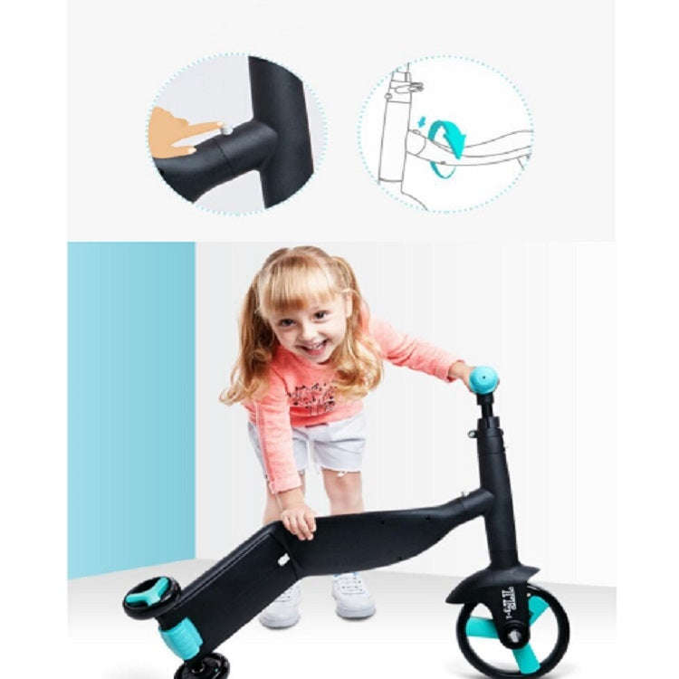 nadle FoldableThree-wheeled Three-mode Balance Bicycle Child Scooter(Yellow)