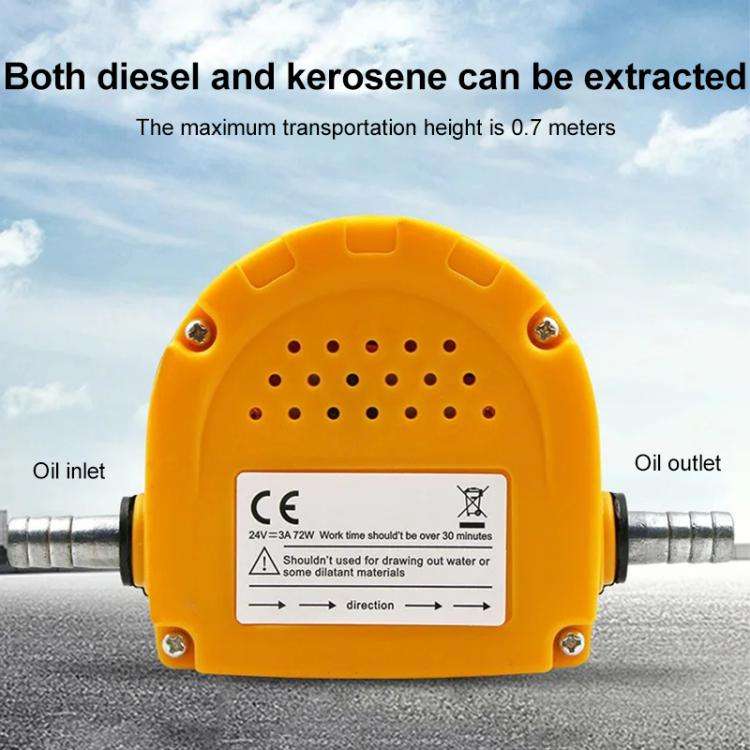 12V 60W Oil / Crude Oil Fluid Sump Extractor Scavenge Exchange Transfer Pump Suction Transfer Pum...