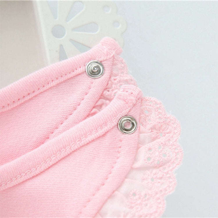 Newborn Lace Bow Baby Bibs Infant Saliva Towels(Pink)