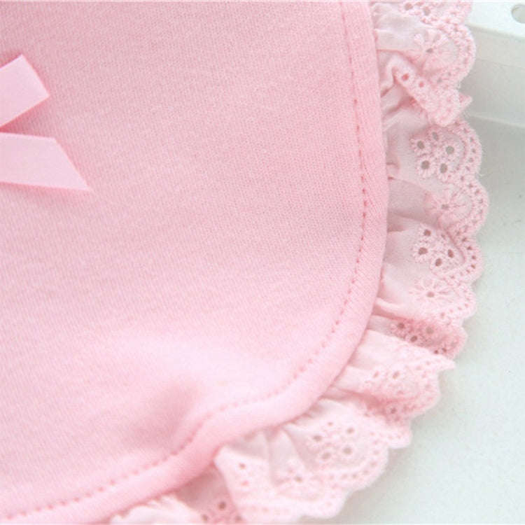 Newborn Lace Bow Baby Bibs Infant Saliva Towels(White)