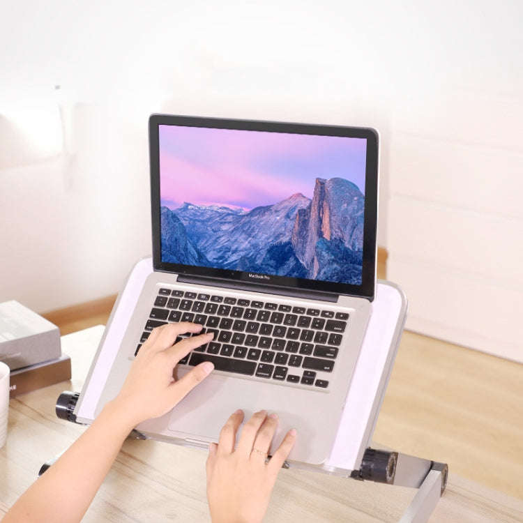 Universal 360 Degree Adjustment Folding Aluminum Alloy Laptop Stand(White)