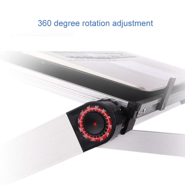Universal 360 Degree Adjustment Folding Aluminum Alloy Laptop Stand(White)