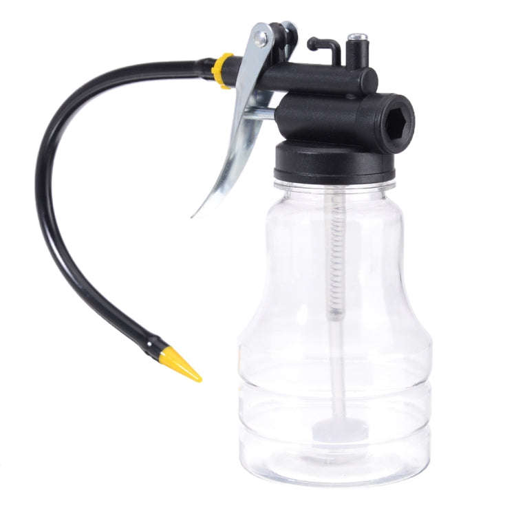 250cc Transparent High Pressure Pump Oiler Lubrication Oil Can Plastic Machine Oiler Grease 245mm...