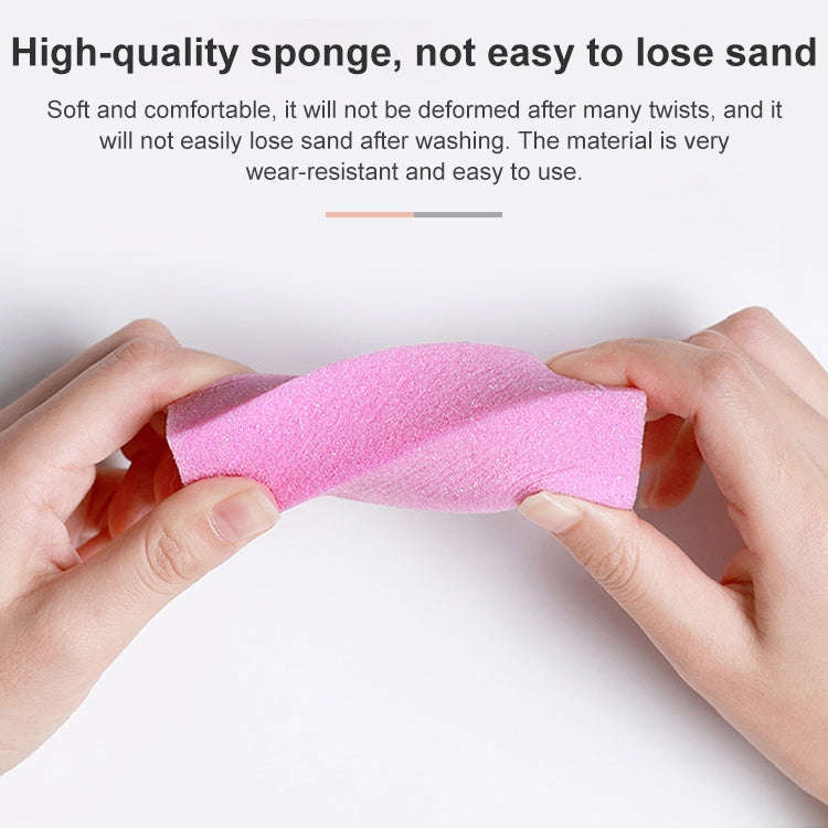 10 PCS Tofu Block Nail Polish Four Squares High Elastic Cotton Manicure Sand Block (Yellow)