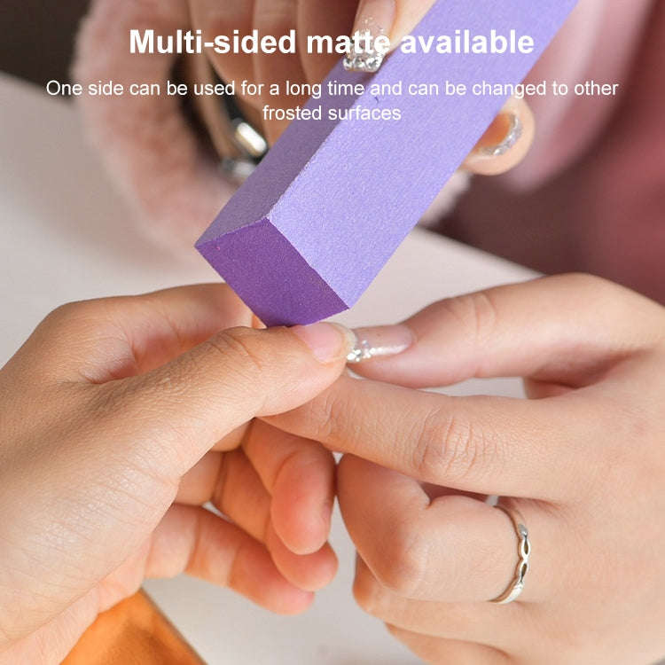 10 PCS Tofu Block Nail Polish Four Squares High Elastic Cotton Manicure Sand Block (Yellow)