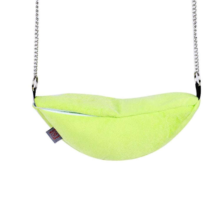 W4032 Hanging Swing Bed Banana Type Bed Small Nest Moon Bed for Small Animal(Green)