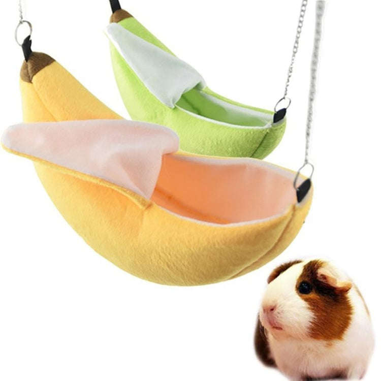W4032 Hanging Swing Bed Banana Type Bed Small Nest Moon Bed for Small Animal(Green)