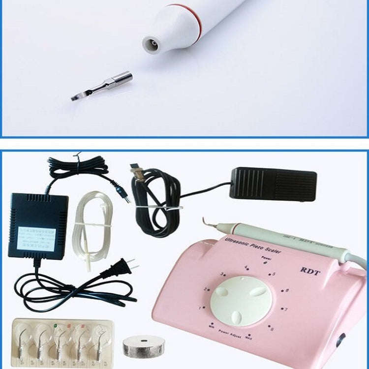 Ultrasonic Dental Washing Machine for Pet Dog Teeth Stone Remover, Plug Specifications:EU Plug(Pink)
