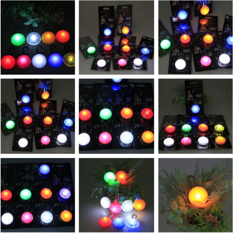 LED Flashlight Dog Cat Collar Glowing Pendant Luminous Bright Decoration Collars(Blue)