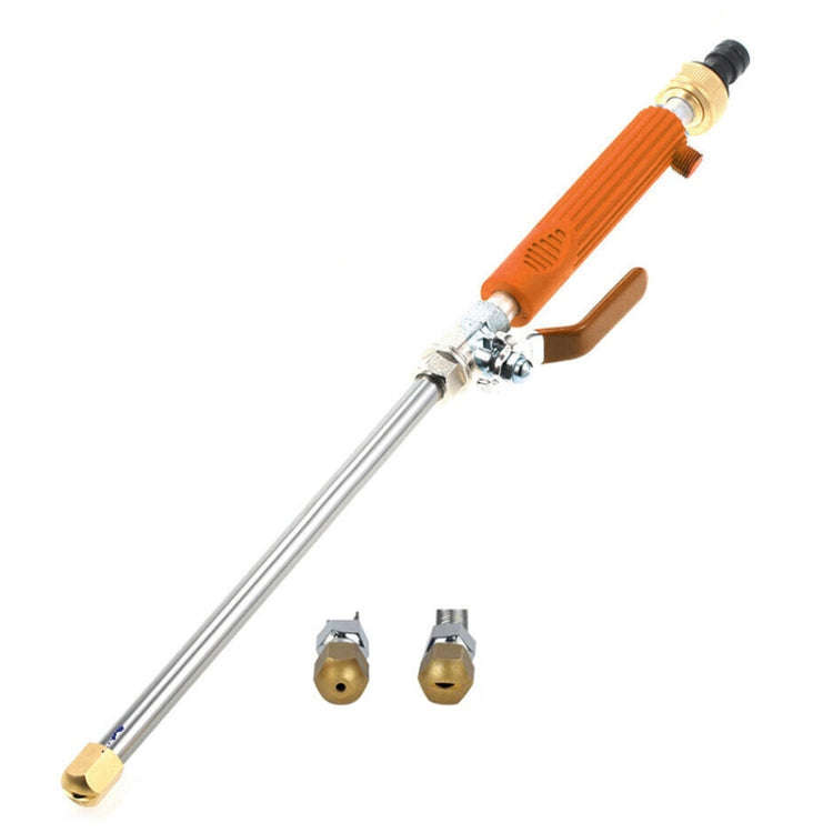 Garden Lawn Irrigation High Pressure Hose Spray Nozzle Car Wash Cleaning Tools (Orange)