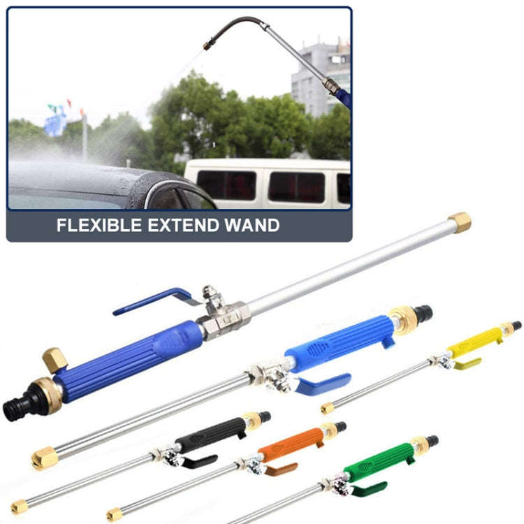 Garden Lawn Irrigation High Pressure Hose Spray Nozzle Car Wash Cleaning Tools (Orange)