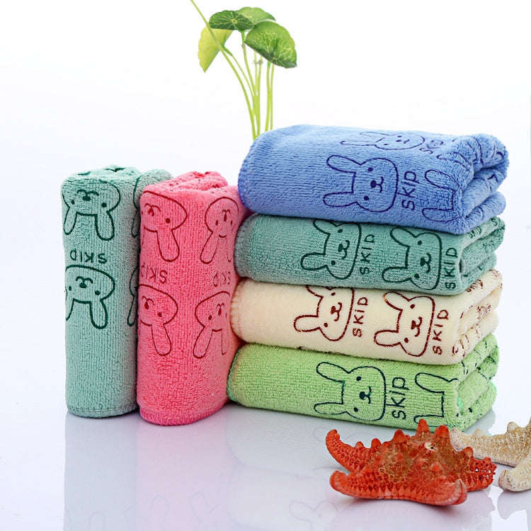 25*50cm Cute Baby Kid Towel Face Microfiber Absorbent Drying Bath Beach Towel Washcloth Swimwear ...