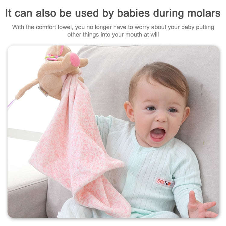 Baby Comforting Baby Multi-function Sleeping Plush Storage Blanket Cartoon Animal Towel(Deer)