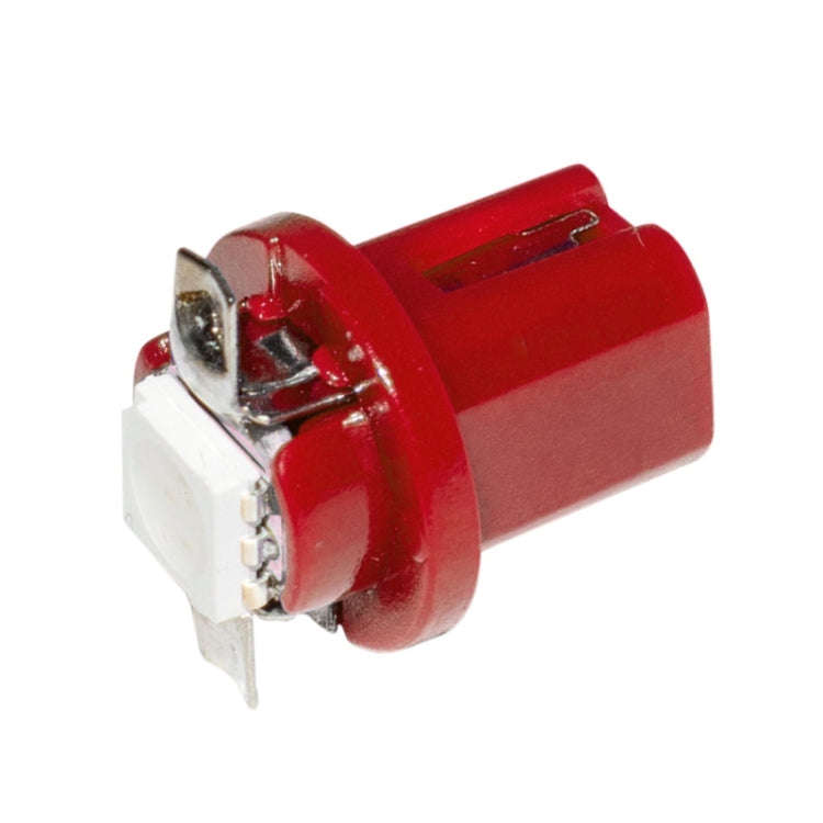 10 PCS T8.5 5050 Led 1 SMD Car Gauge Dash Bulb Dashboard Instrument Light Wedge Interior Lamp(Red)