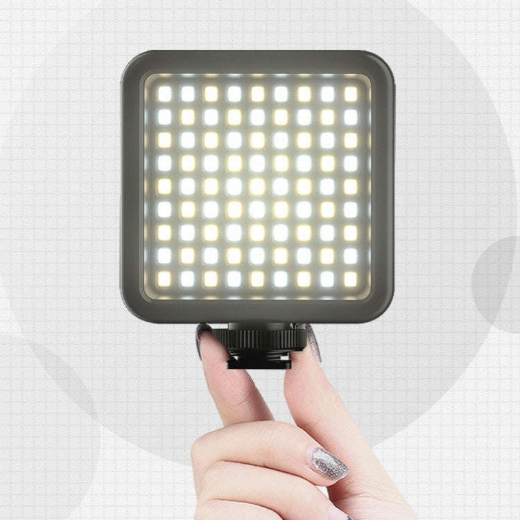 VIJIM VL81 Portable Three Cold and Hot Shoes Dual Color Temperature Fill Light Shooting Recording...