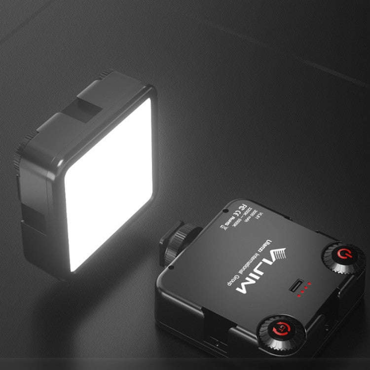 VIJIM VL81 Portable Three Cold and Hot Shoes Dual Color Temperature Fill Light Shooting Recording...