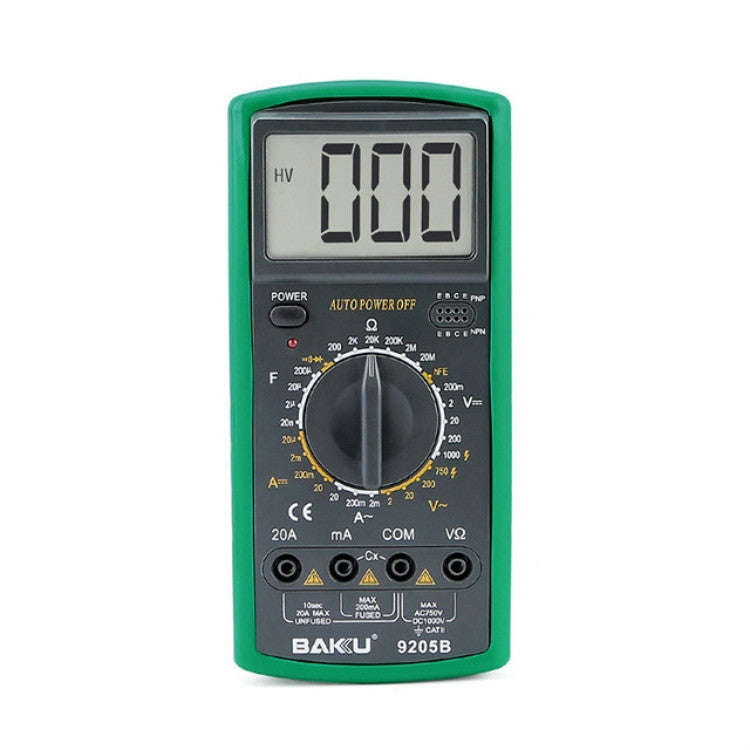 BAKU BK-9205B Measuring Capacitance Current Large Screen Display All-round Burn-proof Digital Mul...
