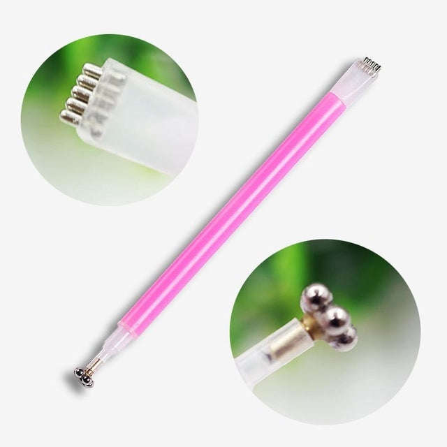 3 PCS Cat Eye Gel Magnet Pen Double Head Magnetic Pen Plum Branding Flower Magnetic Pen Nail Cat ...