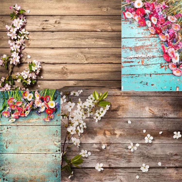 1.25m x 0.8m Imitation Wood Grain Board Gourmet 3D Photo Photography Background Cloth(MB2)