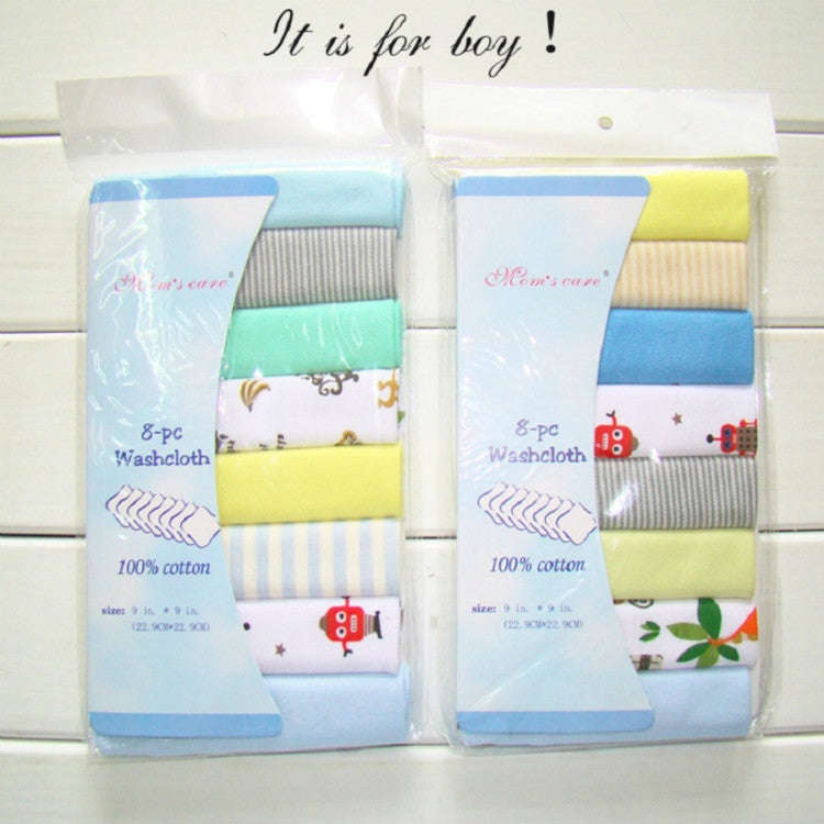 8 PCS/LOT Cotton Newborn Baby Towels Saliva Towel Baby Boys Girls Nursing Towel Handkerchief(Girl...