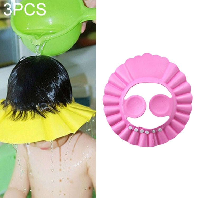 5 PCS Safe Baby Shower Cap Kids Bath Visor Hat Adjustable Baby Shower Cap Protect Eyes Hair Wash ...