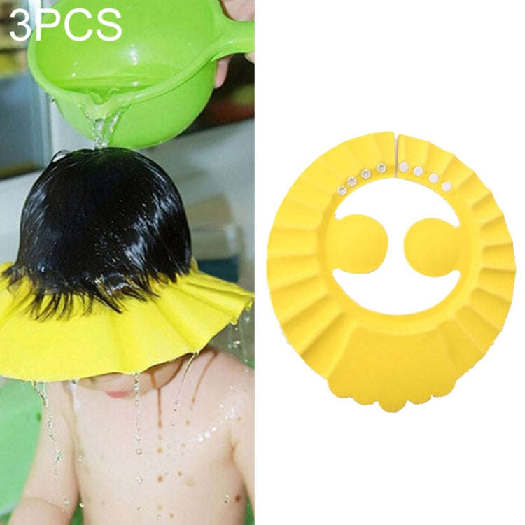 5 PCS Safe Baby Shower Cap Kids Bath Visor Hat Adjustable Baby Shower Cap Protect Eyes Hair Wash ...