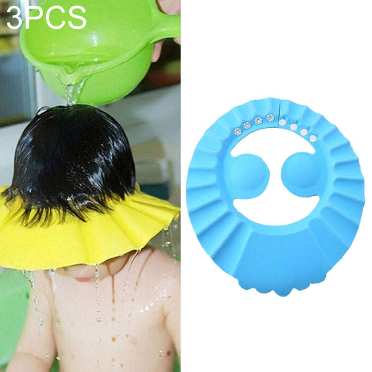 5 PCS Safe Baby Shower Cap Kids Bath Visor Hat Adjustable Baby Shower Cap Protect Eyes Hair Wash ...