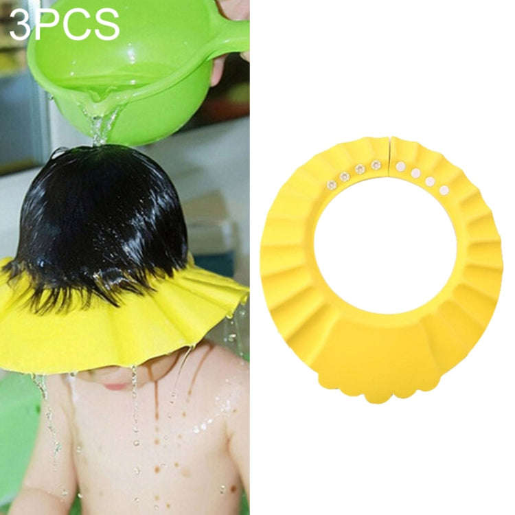 5 PCS Safe Baby Shower Cap Kids Bath Visor Hat Adjustable Baby Shower Cap Protect Eyes Hair Wash ...