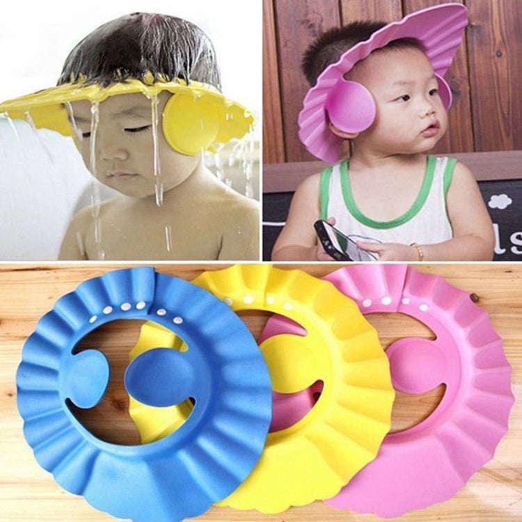 5 PCS Safe Baby Shower Cap Kids Bath Visor Hat Adjustable Baby Shower Cap Protect Eyes Hair Wash ...