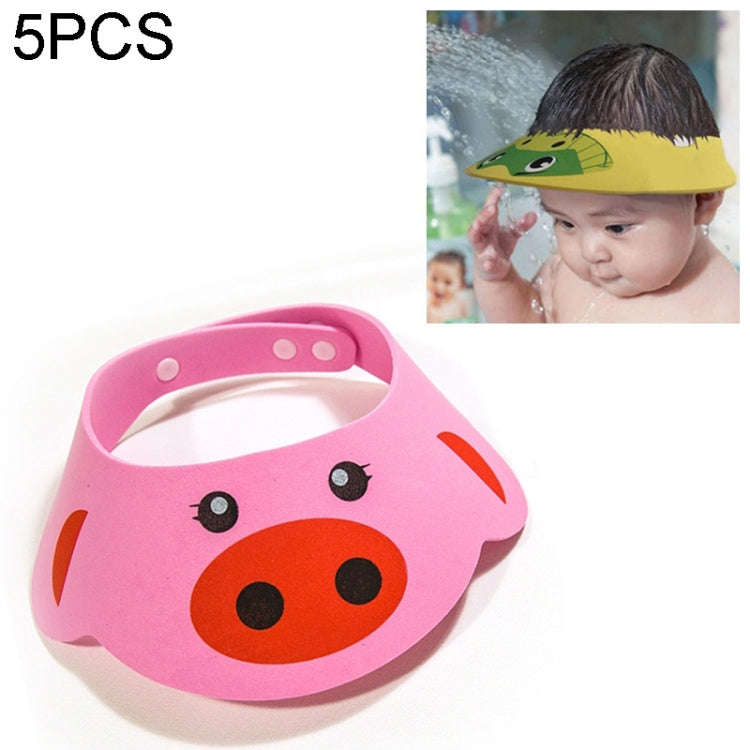 5 PCS Baby Kids Cap Shower Cap Baby Bath Cap Shower Hat Bath Visor Kids Bath Wash Hair Shield Hat...