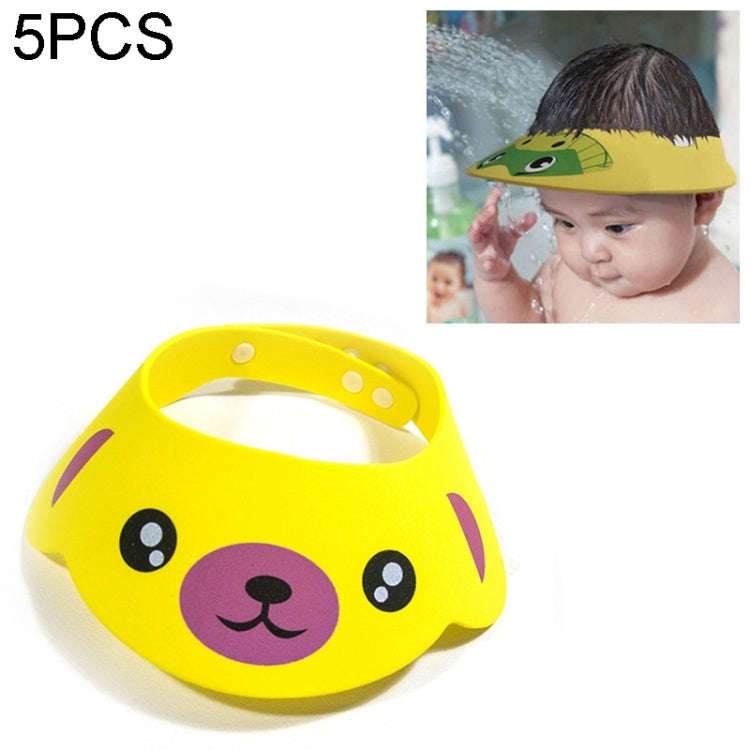 5 PCS Baby Kids Cap Shower Cap Baby Bath Cap Shower Hat Bath Visor Kids Bath Wash Hair Shield Hat...