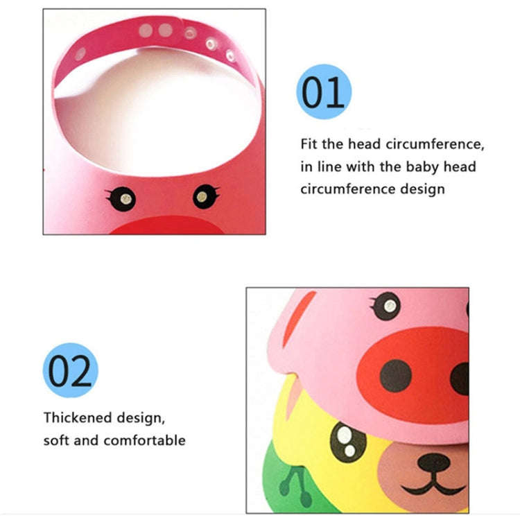 5 PCS Baby Kids Cap Shower Cap Baby Bath Cap Shower Hat Bath Visor Kids Bath Wash Hair Shield Hat...