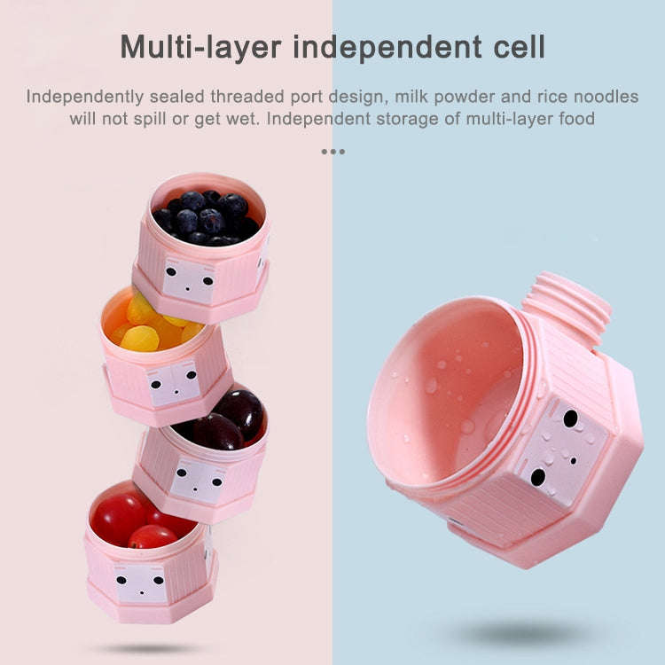 Outdoor Portable Detachable Layered Milk Powder Box Baby Sealed Milk Powder Box, Specification:3 ...