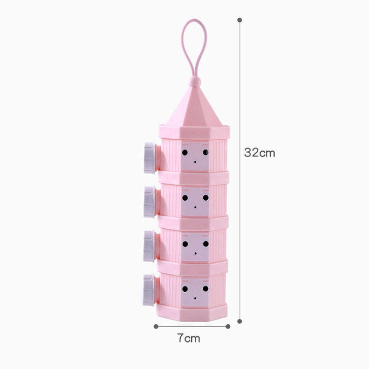 Outdoor Portable Detachable Layered Milk Powder Box Baby Sealed Milk Powder Box, Specification:4 ...