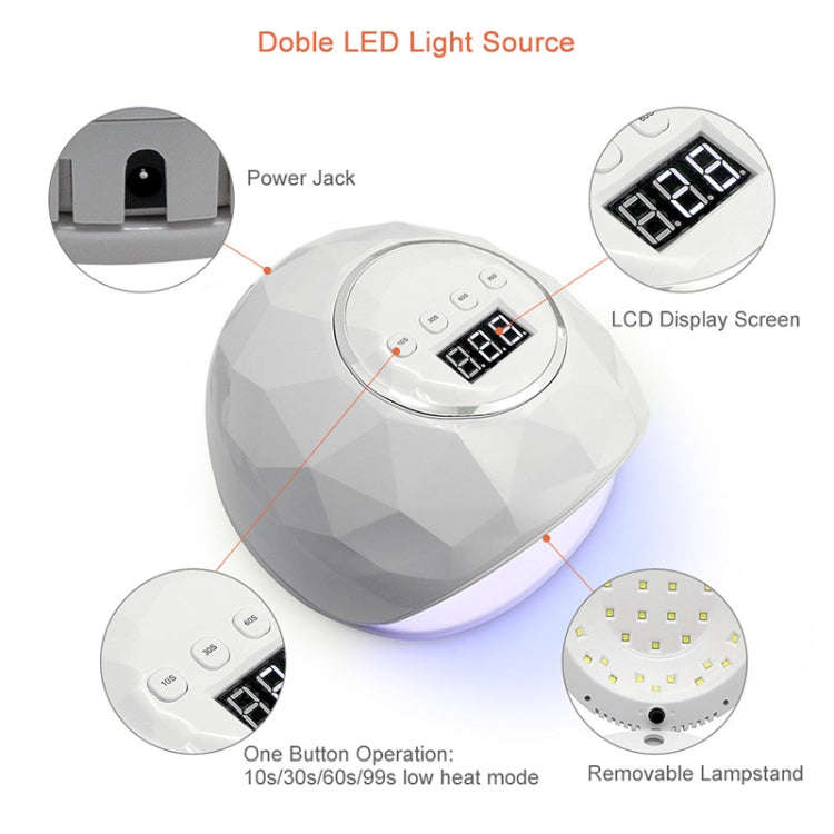 F6 UV LED Lamp Nail Dryer Dual hands Nail Lamp Curing UV Gel Nail Polish With Sensor & Timer & LC...
